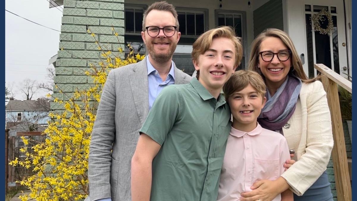 Rep. Scholten with family on Easter