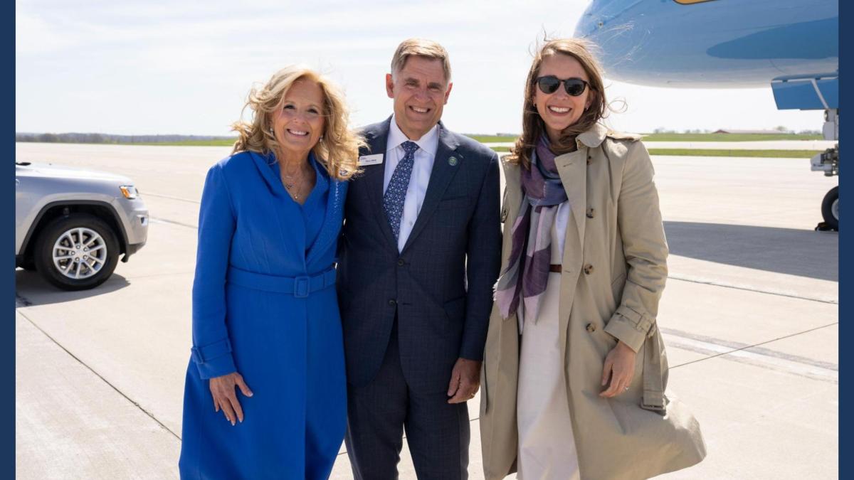 Rep. Scholten with Dr. Biden