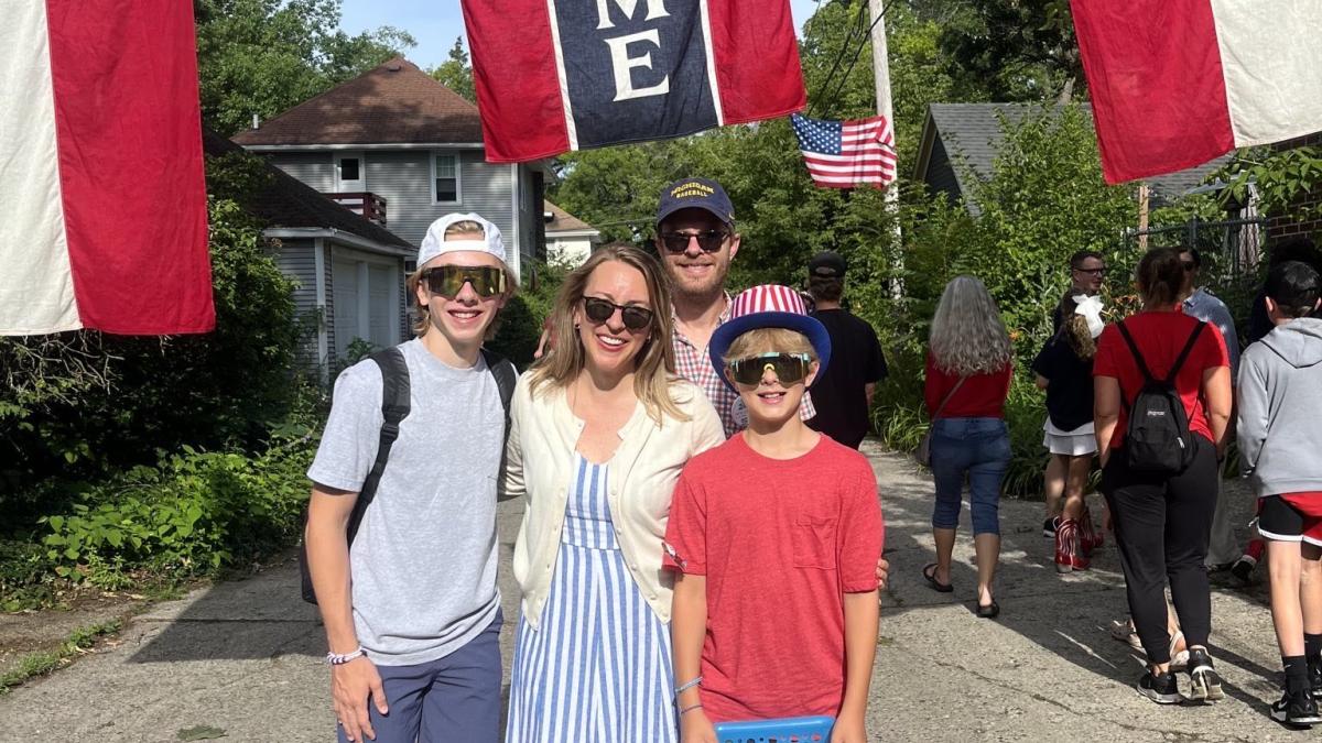 Scholten-Holcomb Family Celebrating July 4th