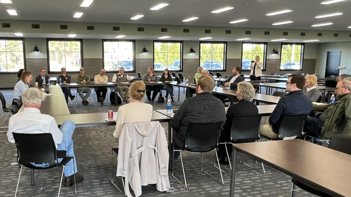 Rep. Scholten at her Farm Bill roundtable