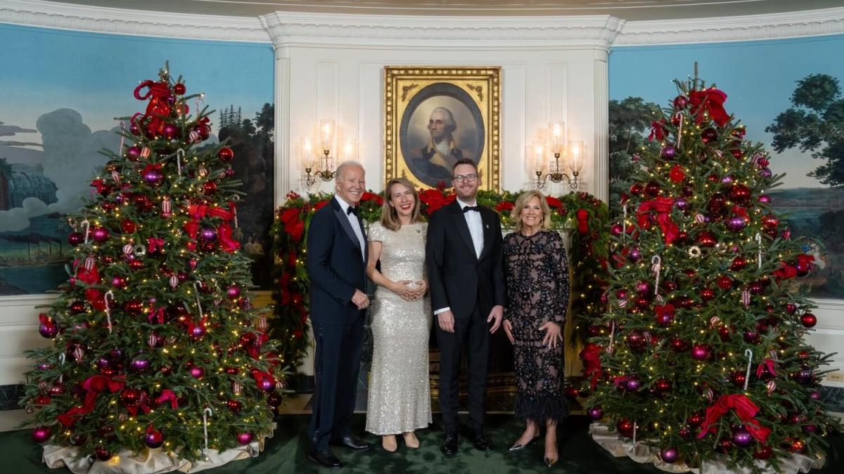 Rep. Scholten and her husband with the Biden