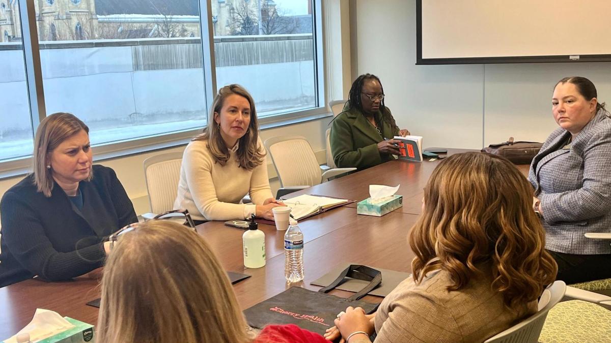 Rep. Scholten meets with Cherry Health staff