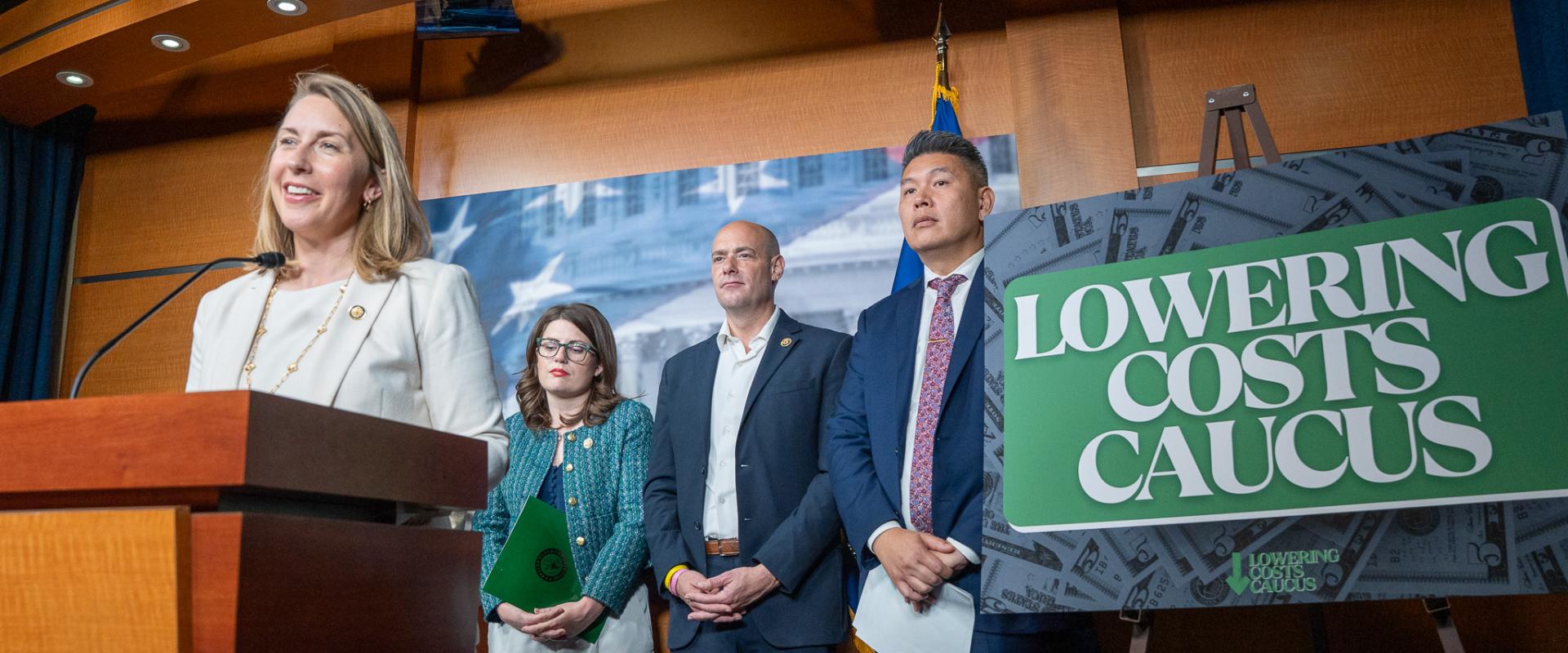 Rep. Scholten launching the Lowering Costs Caucus